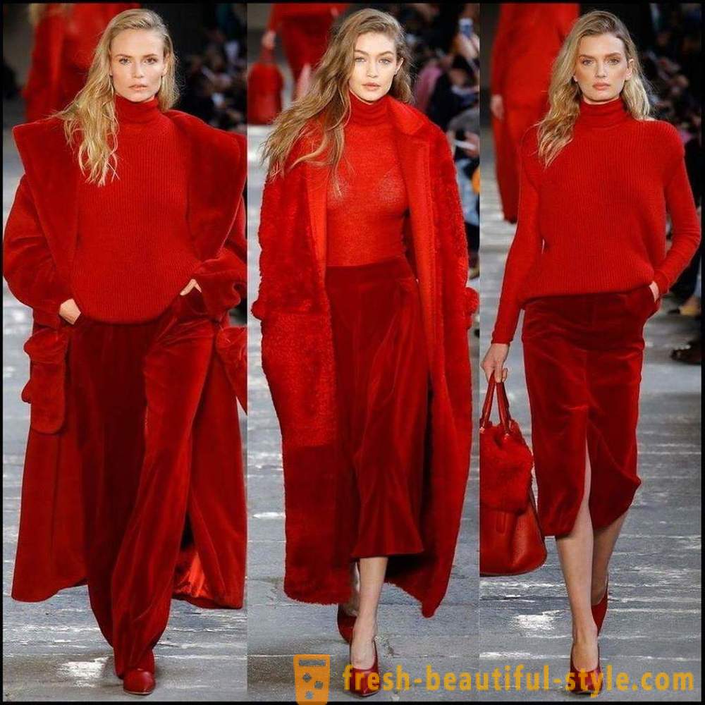 Червеният цвят в дрехите: това, което става, идеята за изготвянето на комплекти