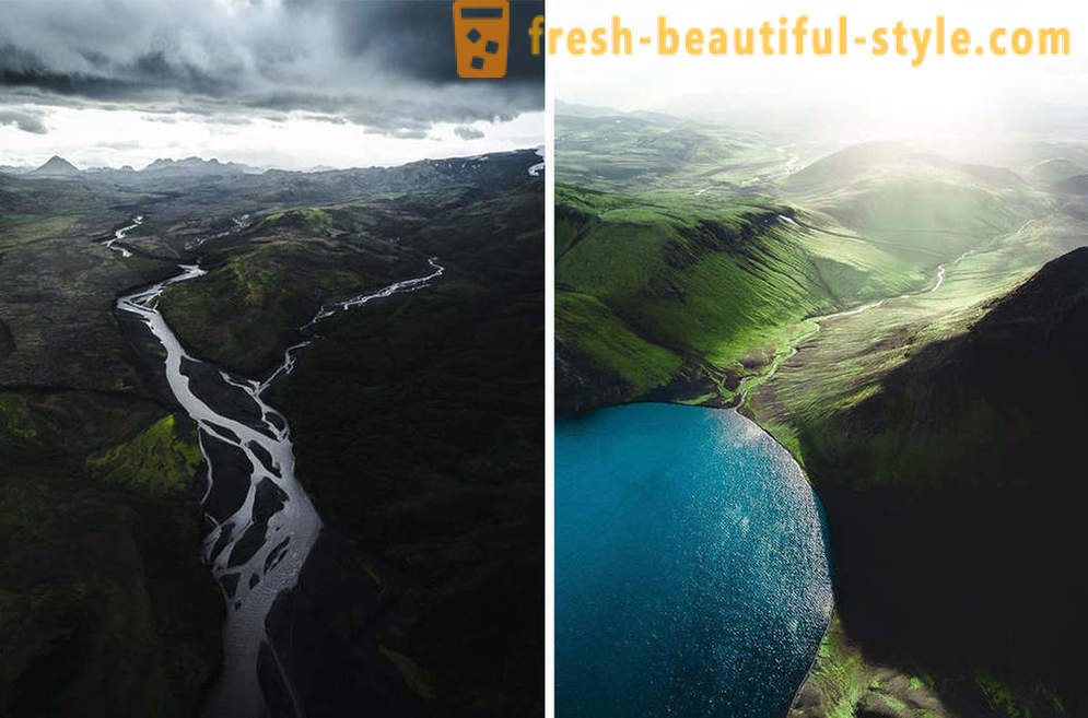 Изглед Исландия Въздушното