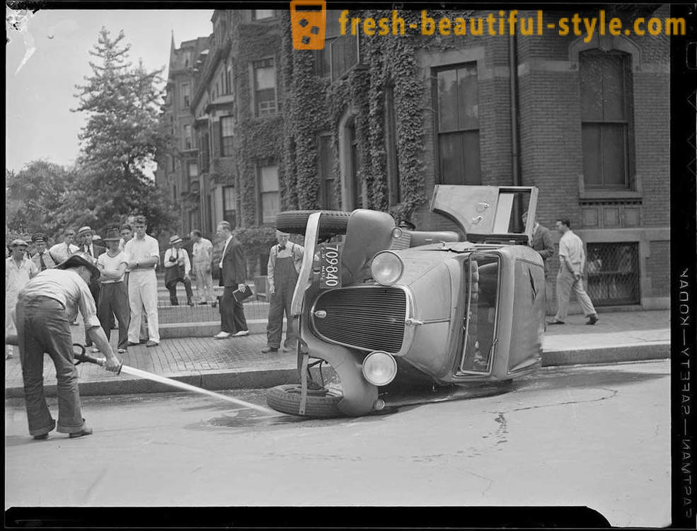Фото колекция на произшествия по пътищата на Америка в годините 1930-1950