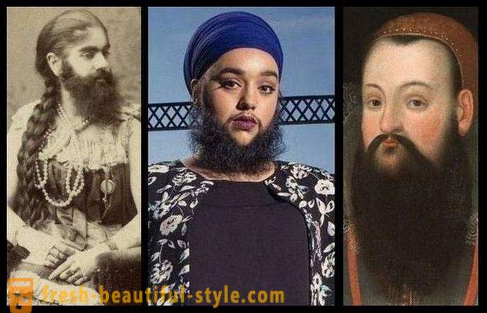 Десет брадати жени на различна възраст