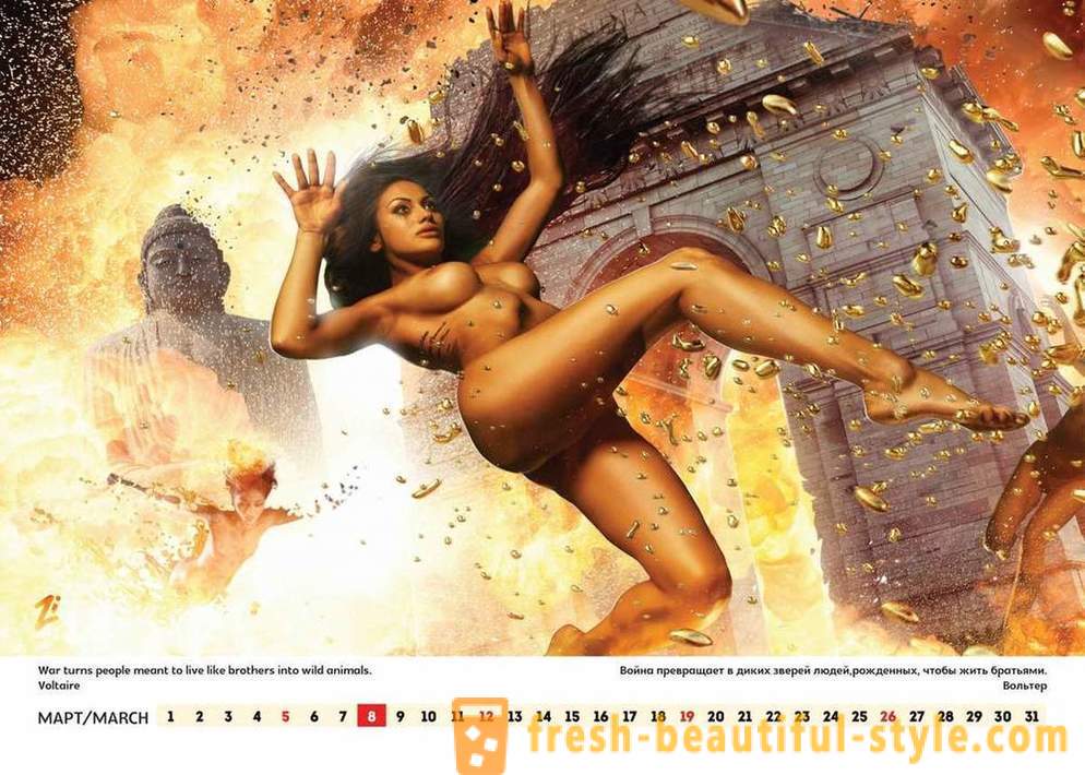 Шоумена Лъки Лий пусна еротичен календар, призовавайки за Русия до Америка и света