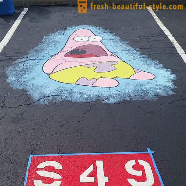 Американските студенти е било позволено да рисувате своя собствена място за паркиране