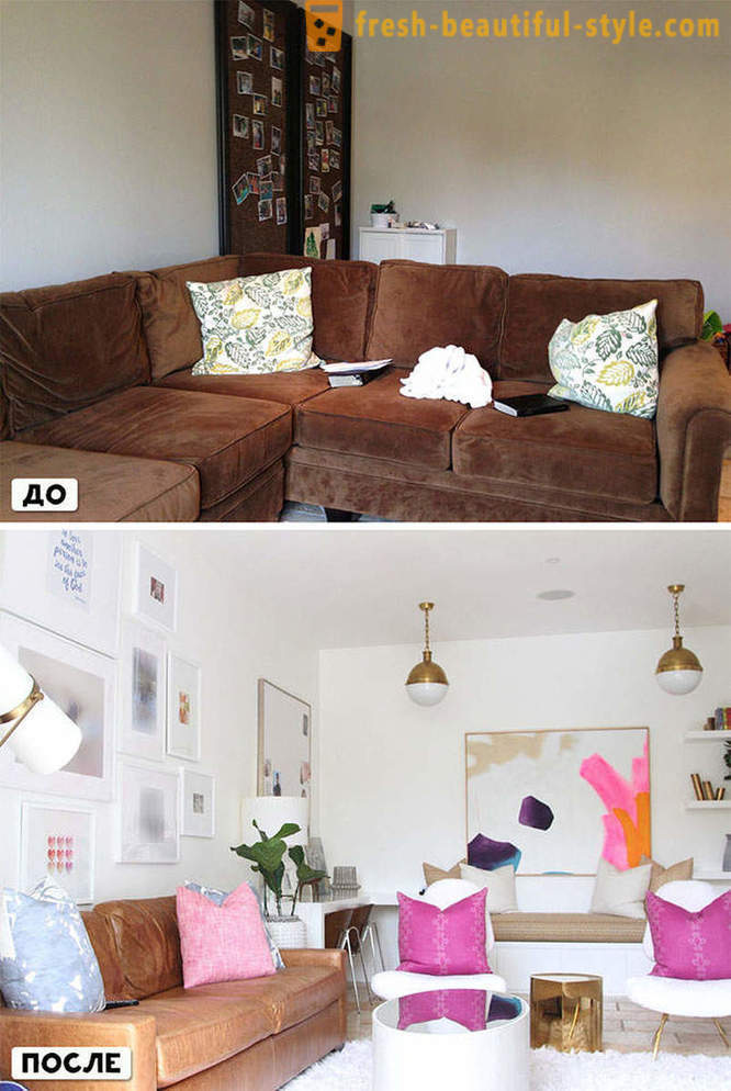 20 стаи, преди и след това взе дизайнер