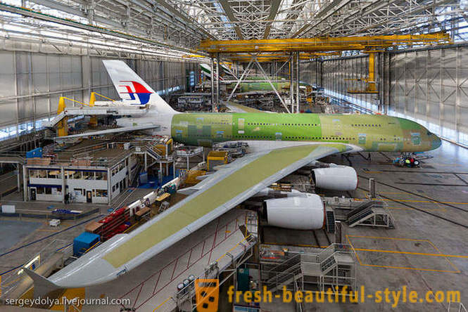 Как да се изгради А380 и как изглеждат отвътре