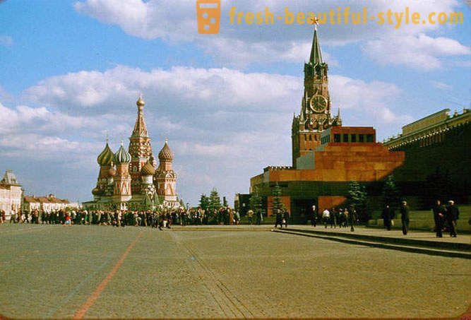 Москва, 1956 г., на снимките на Жак Dyupake