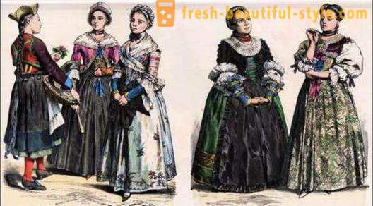Германските национални костюми за жени, мъже и деца. Етнически облекла