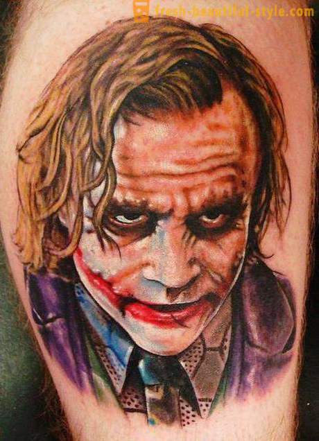 Joker Tattoo: символи и снимки