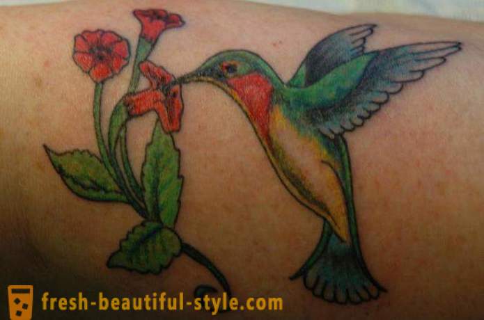 Hummingbird татуировка - символ на жизненост и енергия