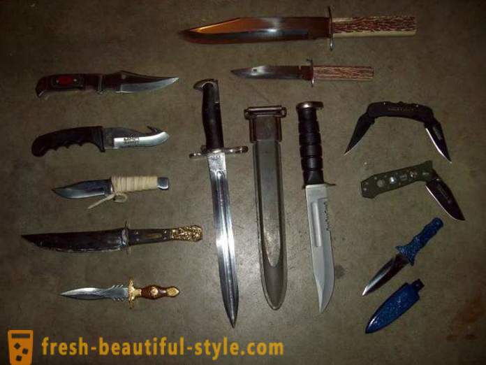 Основните видове ножове. Видове сгъваеми ножове