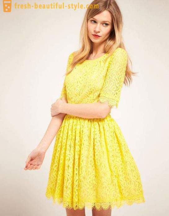 Жълта рокля: възможности за пролетта и лятото