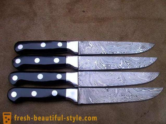 От дамаска стомана нож: основни характеристики